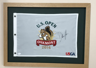 Autographed golf flag