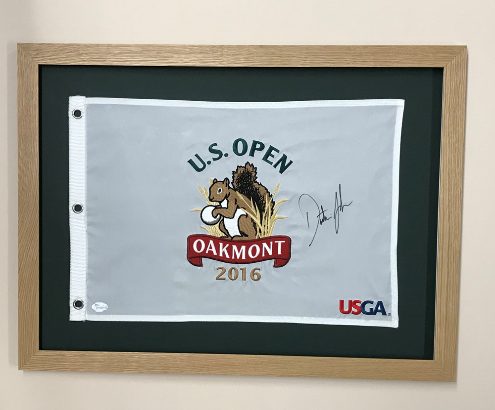 Autographed golf flag