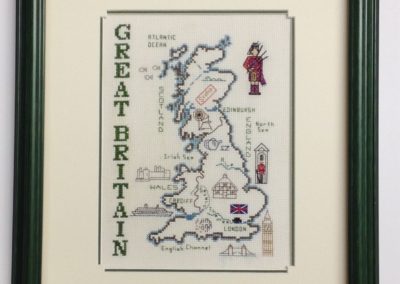 Needlework of Places lived or visited