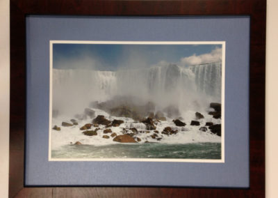Photo of Niagara Falls as seen from the Maid of the Mist