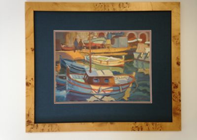 custom framing boats art